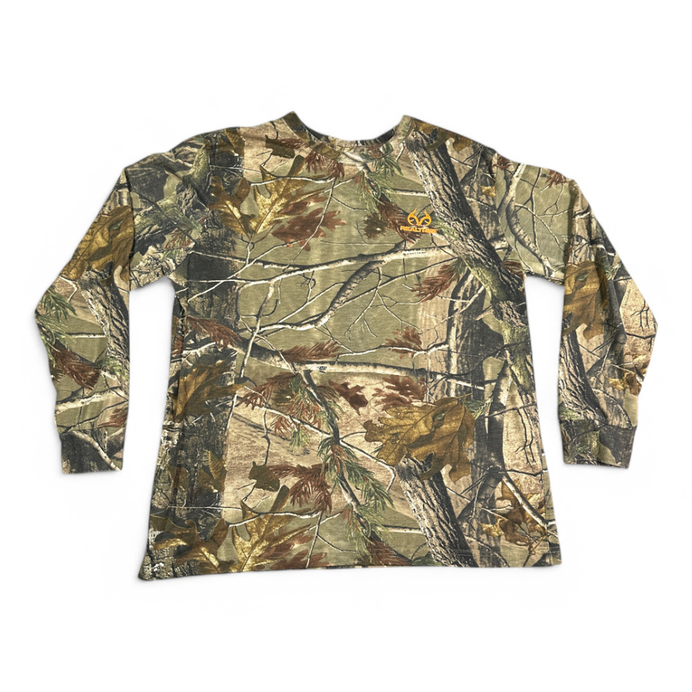 RealTree Camouflage Shirt Adult EXTRA LARGE Brown Camo Hunting Outdoor Sportsman